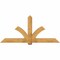Ekena Millwork Redmond Rough Sawn Timber Gable Bracket, Western Red Cedar, 84"W x 38"H x 6"D x 6"F, 11/12 Pitch GBW084X38X0606RED00RWR - alternate 1